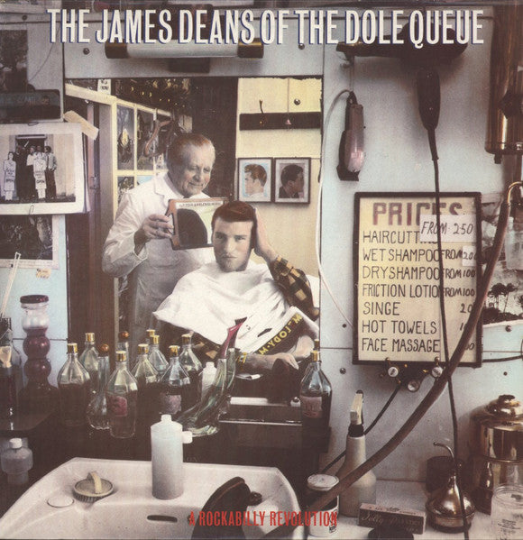 Image of Front Cover of LP - VG/VG+ - VARIOUS, The James Deans Of The Dole Queue - A Rockabilly Revolution (I.D. Records; NOSE 12, UK 1987, Inner), A few light hairlines. Small tear to top edge, indents and corner wear.,  - 1246297S