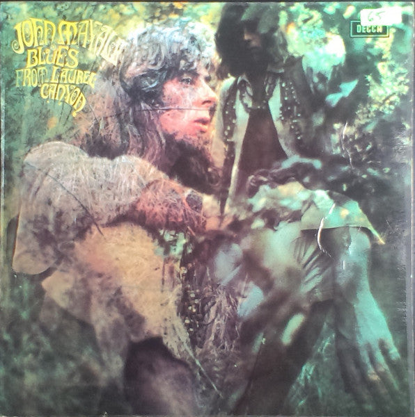 Image of Front Cover of LP - VG/G - JOHN MAYALL, Blues From Laurel Canyon (Decca Unboxed Labels; SKL 4972, UK 1969 Reissue, Robert Stace Laminated Gatefold Sleeve With Indicator Hole & Small Decca Box On Front, Company Inner, Stereo, JT In Runouts, No JT On Labels), Lots of light marks and hairlines, Good gloss to disc, Light wear to sleeve, With Decca Inner. ,  - 1216229C