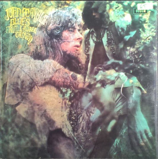 Image of Front Cover of LP - VG/G - JOHN MAYALL, Blues From Laurel Canyon (Decca Unboxed Labels; SKL 4972, UK 1969 Reissue, Robert Stace Laminated Gatefold Sleeve With Indicator Hole & Small Decca Box On Front, Company Inner, Stereo, JT In Runouts, No JT On Labels), Lots of light marks and hairlines, Good gloss to disc, Light wear to sleeve, With Decca Inner. ,  - 1216229C