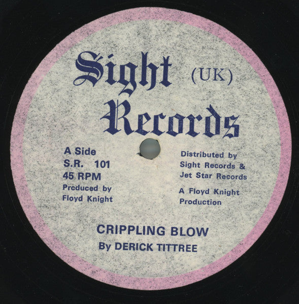 Image of Front Cover of 12" - /VG - DERICK TITTREE, Crippling Blow (Sight Records ; SR 101, UK 1980s), Light marks only, plays above grade. Clean labels.,  - 1216322C