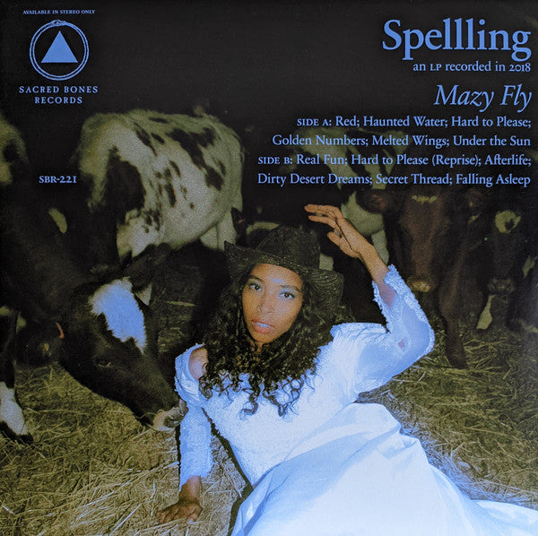 Image of Front Cover of LP - VG+/VG+ - SPELLLING, Mazy Fly (Sacred Bones Records; SBR-221, UK 2019, Pink Salmon Vinyl, Limited to 300 Copies.), Corner wear, faint ring wear and creasing.,  - 1226365E
