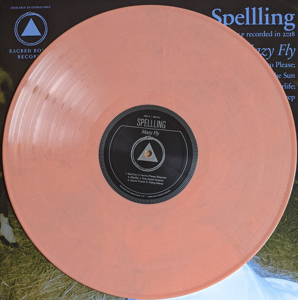 Image of Label Cover of LP - VG+/VG+ - SPELLLING, Mazy Fly (Sacred Bones Records; SBR-221, UK 2019, Pink Salmon Vinyl, Limited to 300 Copies.), Corner wear, faint ring wear and creasing.,  - 1226365E