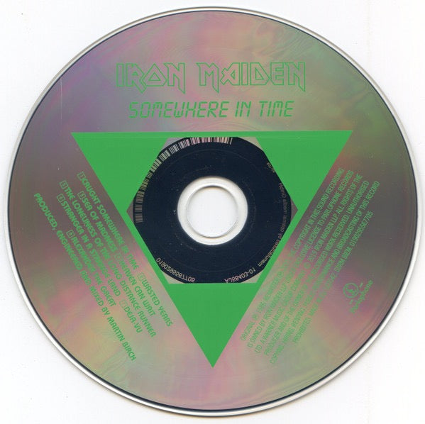 Image of Label Cover of CD - M/M - IRON MAIDEN, Somewhere In Time (Parlophone; 0190295567705, Europe 2019 Reissue, Digipak), Still SEALED In Stickered Shrinkwrap,  - 1216382C