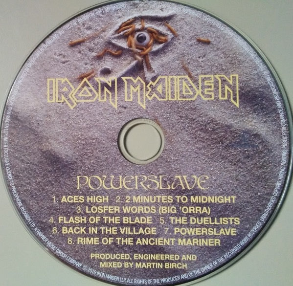 Image of Label Cover of CD - M/M - IRON MAIDEN, Powerslave (Parlophone; 0190295567712, Europe 2019 Reissue, Digipak), Still SEALED In Stickered Shrinkwrap,  - 1216383C