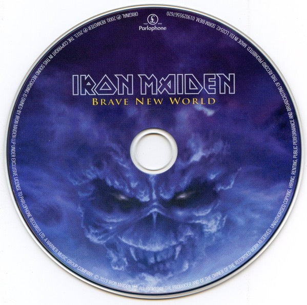 Image of Label Cover of CD - M/M - IRON MAIDEN, Brave New World (Parlophone; 0190295567620, Europe 2019 Reissue, Digipak), Still SEALED In Stickered Shrinkwrap,  - 1216389C