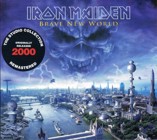 Image of Front Cover of CD - M/M - IRON MAIDEN, Brave New World (Parlophone; 0190295567620, Europe 2019 Reissue, Digipak), Still SEALED In Stickered Shrinkwrap,  - 1216389C