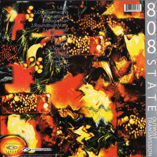 Image of Back Cover of 2xLP - NEW/NEW - 808 STATE, Outpost Transmission (Simply Vinyl; S160005, UK 2002), ,  - 1236153E