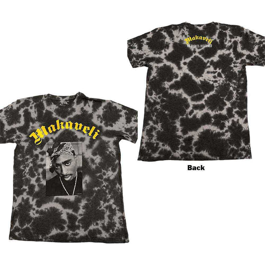 Image of Front Cover of Accessories - NEW/NEW - TU PAC, Tupac Unisex T-Shirt: Makaveli (Grey) (Back Print & Wash Collection) L (, Europe ), ,  - 1256111S
