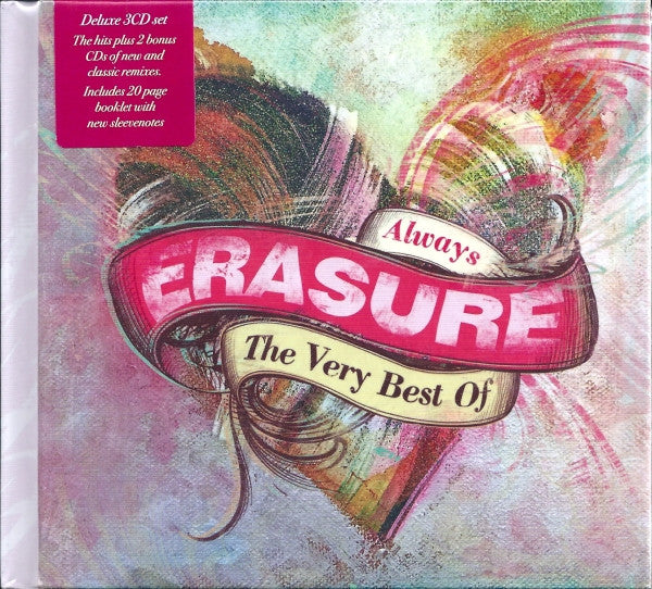 Image of Front Cover of 3xCD - VG+/EX - ERASURE, Always (The Very Best Of Erasure) (Mute; LCDMUTEL26, Europe 2015, Book Sleeve), ,  - 1256085S
