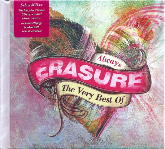 Image of Front Cover of 3xCD - VG+/EX - ERASURE, Always (The Very Best Of Erasure) (Mute; LCDMUTEL26, Europe 2015, Book Sleeve), ,  - 1256085S