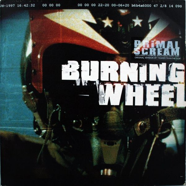 Image of Front Cover of 12" - VG+/VG+ - PRIMAL SCREAM, Burning Wheel (Creation Records; CRE 272T, UK 1997, Stickered Picture Sleeve), ,  - 1216350C