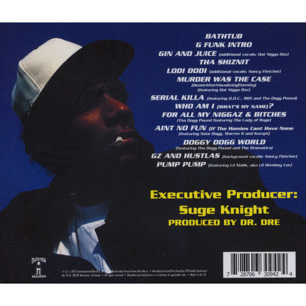 Image of Back Cover of CD - EX/EX - SNOOP DOGGY DOGG, Doggystyle (Death Row Records; DRR-CD-63094, Europe 2017, Jewel Case, Booklet), ,  - 1236180E