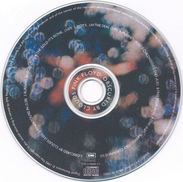 Image of Label Cover of CD - M/M - PINK FLOYD, Obscured By Clouds (EMI United Kingdom; 7243 8 35609 2 9, Europe 1995 Reissue, Jewel Case), ,  - 1216440C