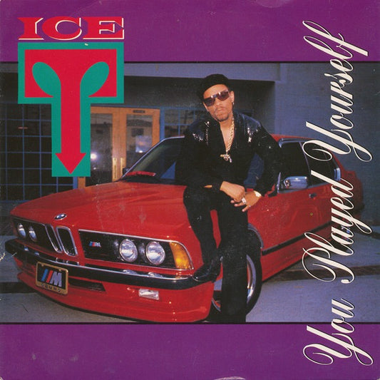 Image of Front Cover of 7" - VG/VG - ICE-T, You Played Yourself (Sire; W 9994, UK 1990, Picture Sleeve), Light edge wear to sleeve. Disc has a few light, superficial marks.,  - 1216452C