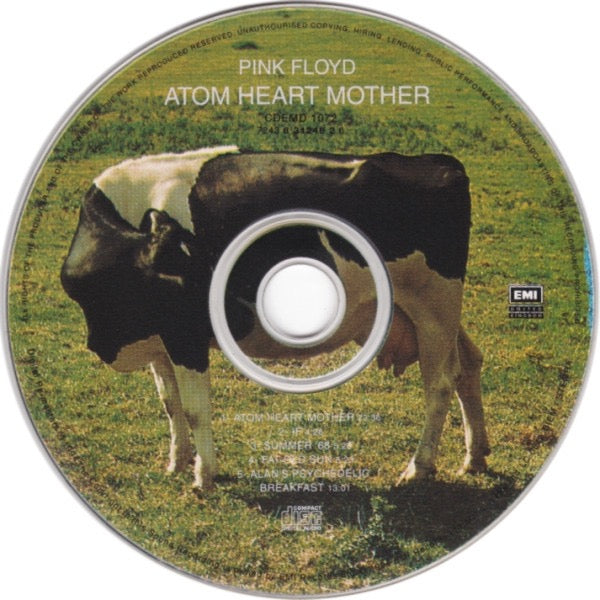 Image of Label Cover of CD - M/M - PINK FLOYD, Atom Heart Mother (EMI United Kingdom; 7243 8 31246 2 6, UK & Europe 1994 Reissue, Jewel Case), Scratches (CD),  - 1216445C