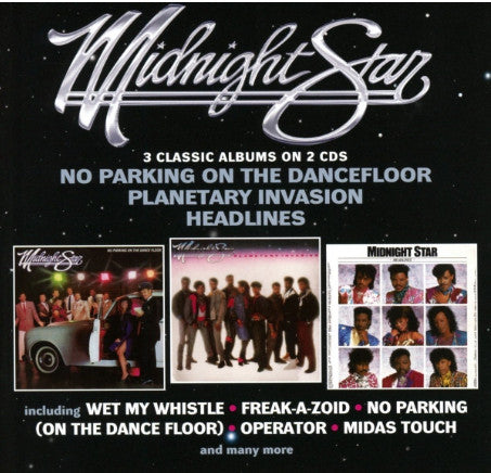 Image of Front Cover of 2xCD - VG+/VG+ - MIDNIGHT STAR, No Parking On The Dancefloor / Planetary Invasion / Headlines (Robinsongs; ROBIN31CDD, UK 2018, Jewel Case), ,  - 1256160S