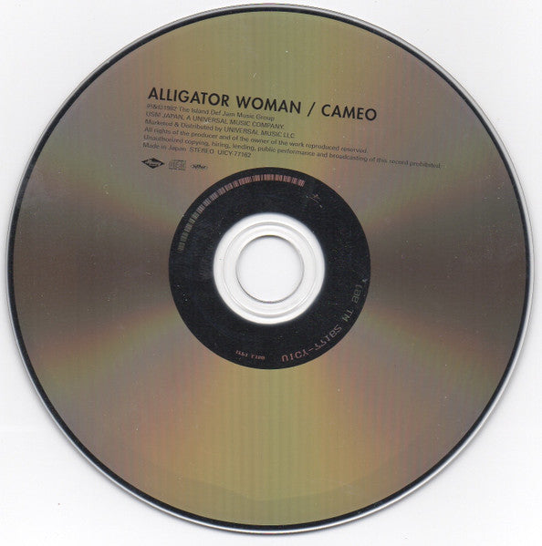 Image of Label Cover of CD - EX/EX - CAMEO, Alligator Woman (Mercury; UICY-77162, Japan 2015 Reissue, With Obi), Opened Instore, Unplayed,  - 1256172S