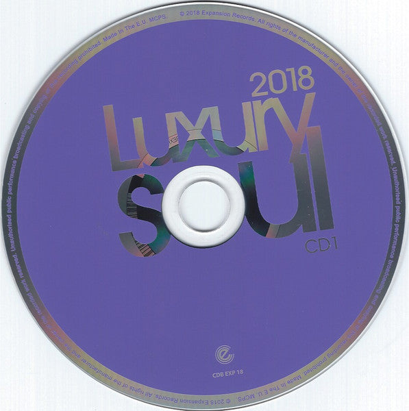 Image of Label Cover of 3xCD - VG+/VG+ - VARIOUS, Luxury Soul 2018 (Expansion; CDB EXP18, UK 2018, Digipak), Opened Instore,  - 1256168S