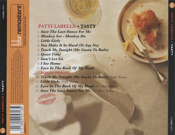 Image of Back Cover of CD - EX/EX - PATTI LABELLE, Tasty (Big Break Records; CDBBR 0271, UK 2014, Jewel Case, Booklet), ,  - 1236215E