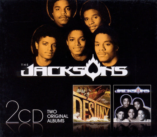 Image of Front Cover of 2xCD - VG/VG+ - THE JACKSONS, Destiny / Triumph (Sony Music; 88697743812, Europe 2010, Jewel Case With O-Card), Outer card sleeve a little bit wrinkled.,  - 1936001E