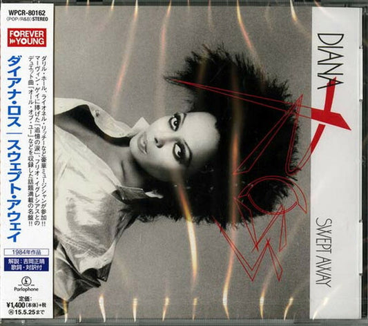 Image of Front Cover of CD - VG+/VG+ - DIANA ROSS, Swept Away (Parlophone; WPCR-80162, Japan 2014, Jewel Case, With Obi), Opened Instore, Crack in Case (back),  - 1256190S