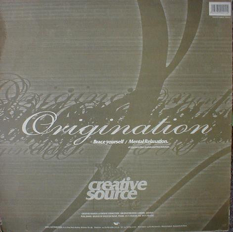 Image of Back Cover of LP - VG/VG+ - ORIGINATION, Brace Yourself / Mental Relaxation (Creative Source; CRSE 011, UK 1997), ,  - 1226415E