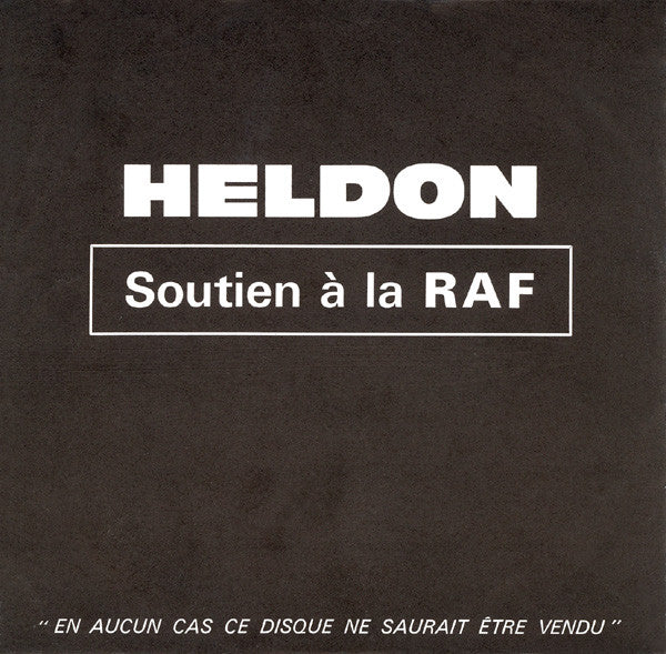 Image of Front Cover of 7" - VG+/VG+ - HELDON, Baader-Meinhof Blues / O.D.B. (Disjuncta ; 101, France 1975, Picture Sleeve), ,  - 1226442E