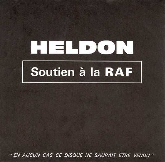 Image of Front Cover of 7" - VG+/VG+ - HELDON, Baader-Meinhof Blues / O.D.B. (Disjuncta ; 101, France 1975, Picture Sleeve), ,  - 1226442E