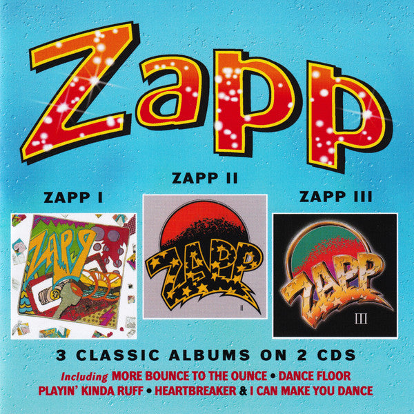 Image of Front Cover of 2xCD - VG+/VG+ - ZAPP, Zapp I / Zapp II / Zapp III (Robinsongs; WROBIN10CDD, UK 2016, Jewel Case), Opened Instore,  - 1256198S