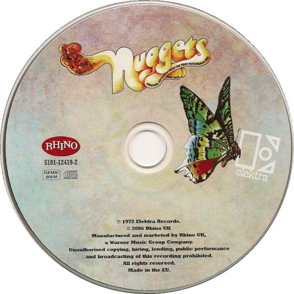 Image of Label Cover of CD - VG+/VG+ - VARIOUS, Nuggets - Original Artyfacts From The First Psychedelic Era 1965-68 (Rhino Records; 5101-12419-2, UK 2006 Reissue, Fold Over Sleeve, Booklet & Inner), ,  - 1316003C