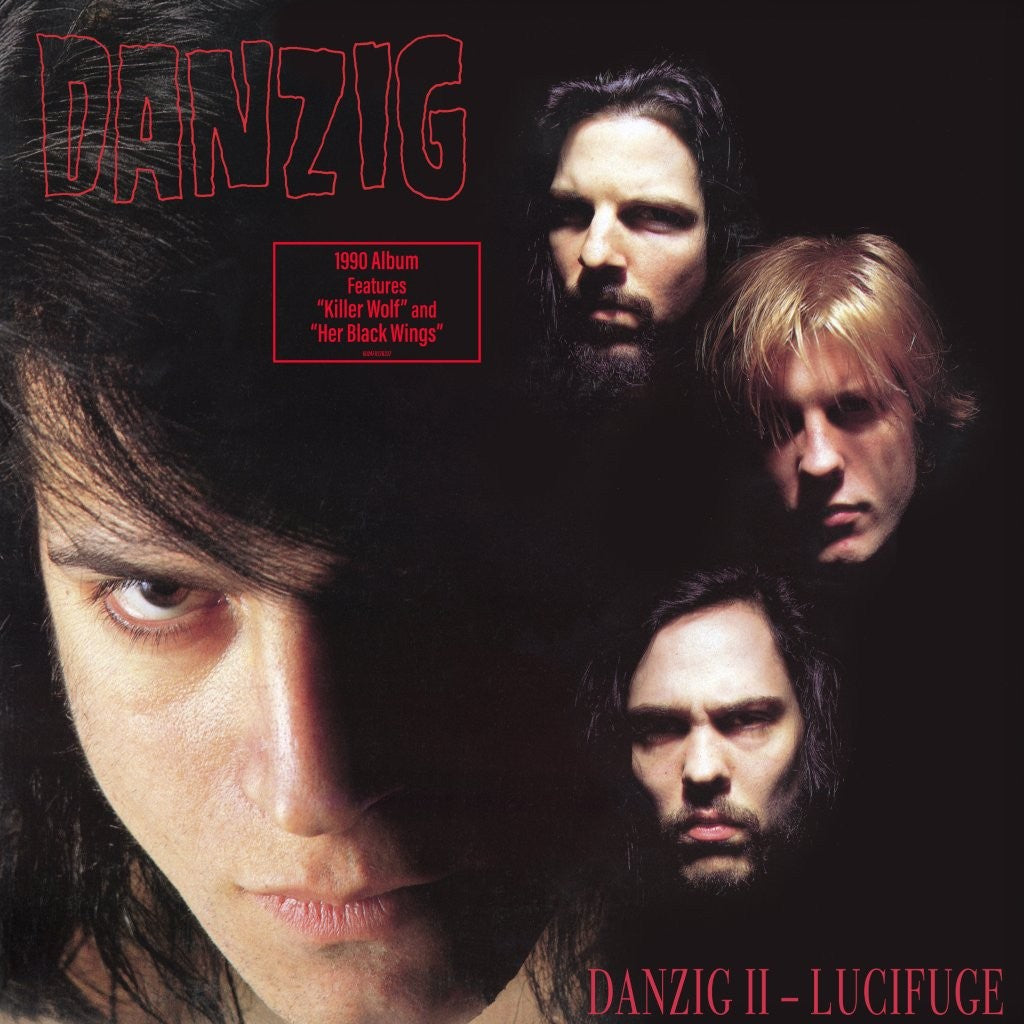 Image of Front Cover of LP - NEW/NEW - DANZIG, Danzig II (UMR; 7837633, Europe 2026 Reissue, Standard Sleeve, Limited Edition Black Vinyl), , The first official vinyl repressing from American Recordings of Danzig's  second  album since its initial release in 1990. Tracks include "Her Black Wings" and "Devil's Plaything". LP package includes standard LP jacket, , printed sleeves and black, standard weight vinyl. - 9132607C