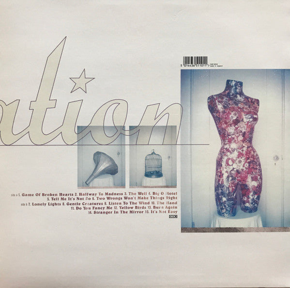 Image of Back Cover of LP - VG/VG - TARNATION, Gentle Creatures (4AD; CAD 5010, UK 1995, Inner), 6cm Top Seam Split,  - 1226343E