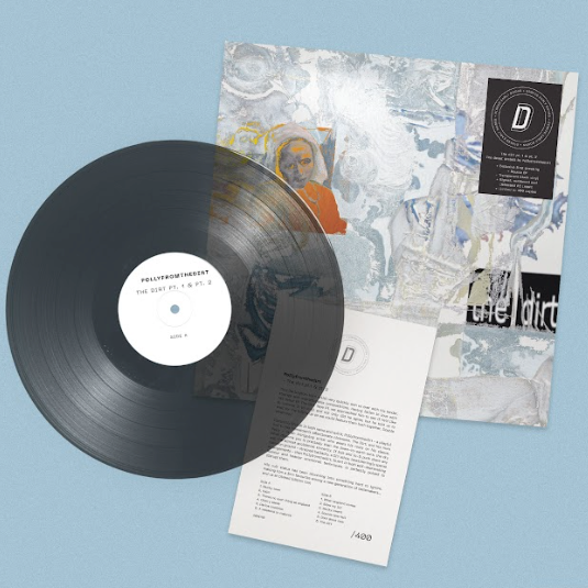 Image of Front Cover of LP - NEW/NEW - POLLYFROMTHEDIRT, The dirt - Dinked Edition (Dinked Edition; NERD10, UK 2026, Translucent Black Vinyl, Numbered Limited Pressing of 400, Dinked Edition No. ED10, Signed, Numbered & Debossed A5 Insert.), , Hailing from Darlington, Pollyfromthedirt creates raw, rough-edged alternative music steeped in grit, emotion, and unfiltered truth. Blending jagged guitar work with lo-fi textures and stark lyricism, their sound is as uncompromising as it is evocative. At the heart o