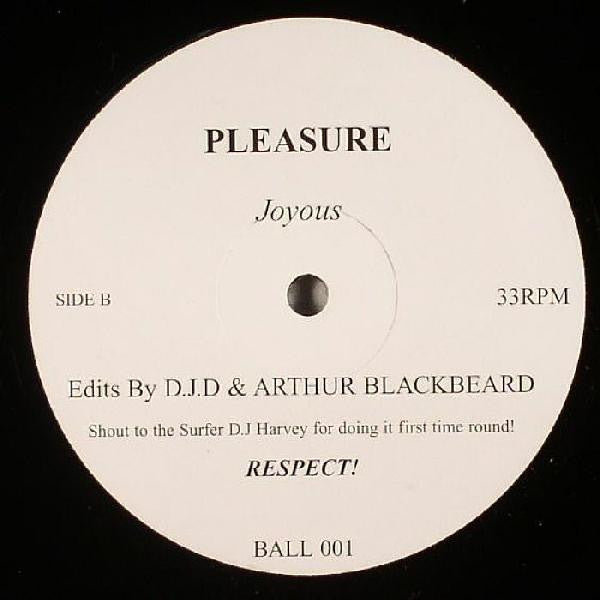 Image of Back Cover of 12" - /VG - WOMACK & WOMACK / PLEASURE, Life's Just A Ballgame / Joyous (Not On Label; BALL 001, UK 2006), Light marks only, plays well, Edits By Arthur Blackbeard, DJD - 1226457E