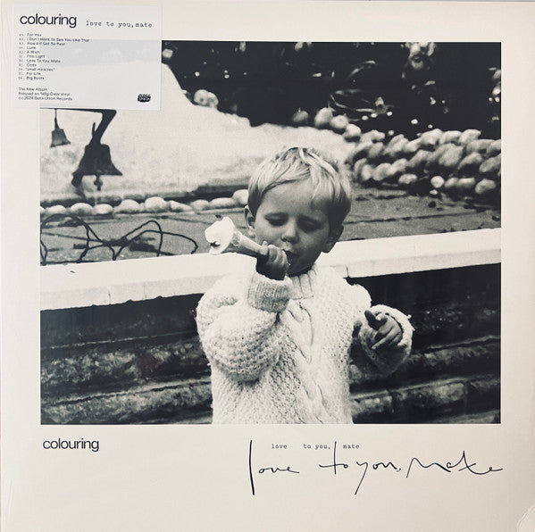 Image of Front Cover of LP - VG+/EX - COLOURING, Love To You, Mate (Bella Union Records; Bella1523V, UK & Ireland 2024, Inner, Clear Vinyl), Seam split on inner, still in opened stickered shrinkwrap,  - 1346022S