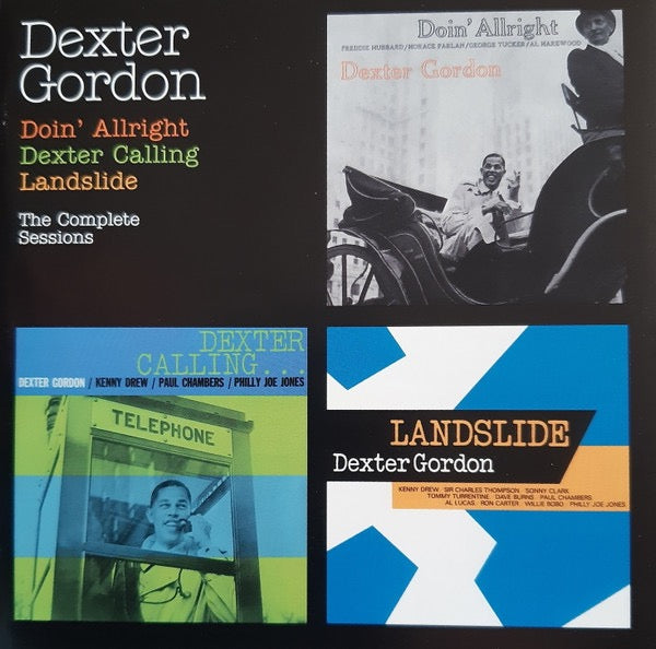 Image of Front Cover of 2xCD - VG+/VG+ - DEXTER GORDON, Doin' Alright   Dexter Calling   Landslide - The Complete Sessions (American Jazz Classics; 99101, Spain 2014, Double CD Case), ,  - 1316068C