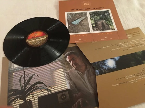 Image of Label Cover of LP - EX/EX - GREG LISHER, Underwater Detection Method (Independent Project Records; IP086, US 2024, Inside Loading Gatefold Sleeve, Insert, With OBI. Camper Van Beethoven), Promo sticker on rear sleeve.,  - 1316101C