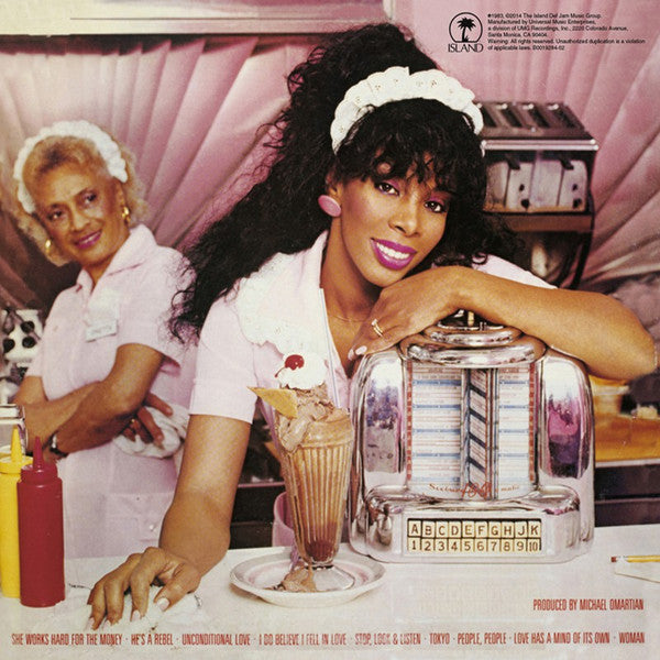 Image of Back Cover of CDs - EX/EX - DONNA SUMMER, She Works Hard For The Money (Culture Factory; 819514010319, US 2014 Reissue), ,  - 1356050S