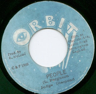 Image of Front Cover of 7" - /VG - JUDGE DIAMOND, People (Orbit; , Jamaica 1980), Light marks, light needle sway, nap. Clean labels.,  - 1316186C