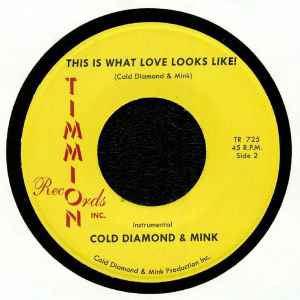 Image of Back Cover of 7" - /EX - CARLTON JUMEL SMITH AND COLD DIAMOND & MINK / COLD DIAMOND & MINK, This Is What Love Looks Like! (Timmion Records; TR 725, Finland 2019), ,  - 1326099E