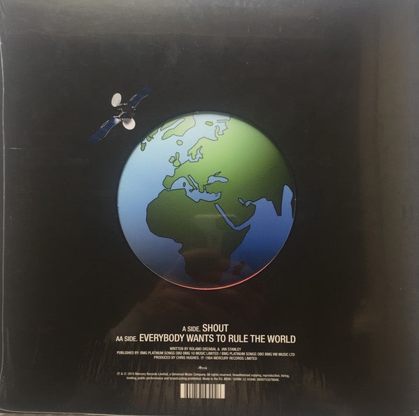 Image of Back Cover of 12" - NEW/NEW - TEARS FOR FEARS, Shout / Everybody Wants To Rule The World (Mercury; 0600753579046, Europe 2015 Reissue, Inner, 45 RPM, Limited Edition), ,  - 1236165E