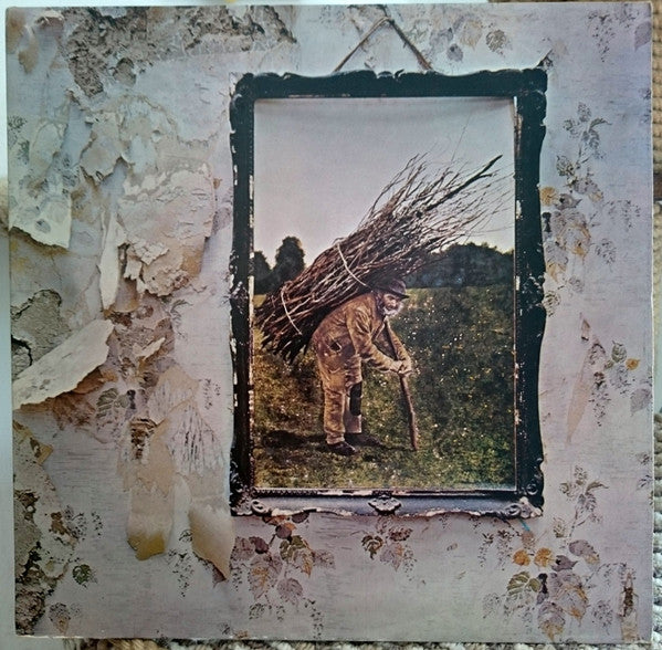 Image of Front Cover of LP - VG/VG - LED ZEPPELIN, Untitled (Atlantic Green & Orange Labels; K 50008, UK 1972 Reissue, Gatefold, Inner, Porky/ Allen Runouts, V Under Made In UK On Labels), Strong VG, A handful of light wispy marks, Glossy disc, Nice sleeve, Light edge wear only, Inner split at bottom. ,  - 1316145C
