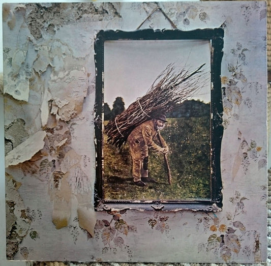 Image of Front Cover of LP - VG/VG - LED ZEPPELIN, Untitled (Atlantic Green & Orange Labels; K 50008, UK 1972 Reissue, Gatefold, Inner, Porky/ Allen Runouts, V Under Made In UK On Labels), Strong VG, A handful of light wispy marks, Glossy disc, Nice sleeve, Light edge wear only, Inner split at bottom. ,  - 1316145C