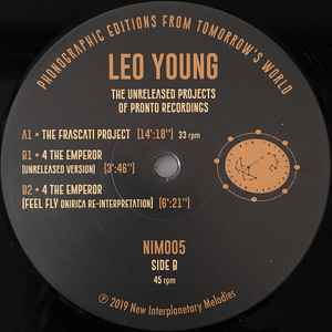 Image of Label Cover of 12" - VG+/VG+ - LEO YOUNG, The Unreleased Projects Of Pronto Recordings (New Interplanetary Melodies ; NIM005, Italy 2019, Picture Sleeve), incl. insert,  - 1346148S