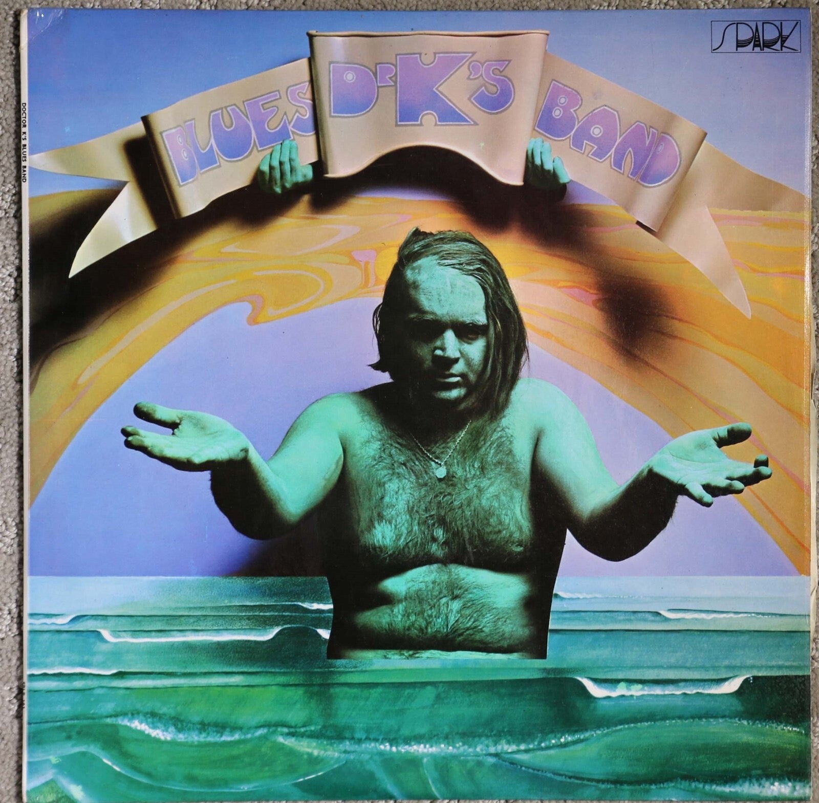 Image of Front Cover of LP - VG+/VG - DR. K'S BLUES BAND, Dr. K's Blues Band (Spark ; SRLP 101, UK 1968, Laminated Front Sleeve, Silver Label First Pressing), Very Strong VG, Ring Wear On Rear Sleeve,  - 1326162E
