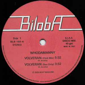 Image of Label Cover of LP - VG+/VG - WHODAMANNY, Volveran (Biloba; BLB 103, Italy 2024, Die Cut Company Sleeve), light marks only. original company sleeve. 2024 reissue,  - 1346158S