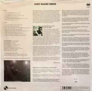 Image of Back Cover of LP - NEW/NEW - CHET BAKER, Chet Baker Sings (Waxtime Clear Vinyl; 526001, Europe 2025 Reissue, 180 Gram Crystal Clear Vinyl), ,  - 2416212C