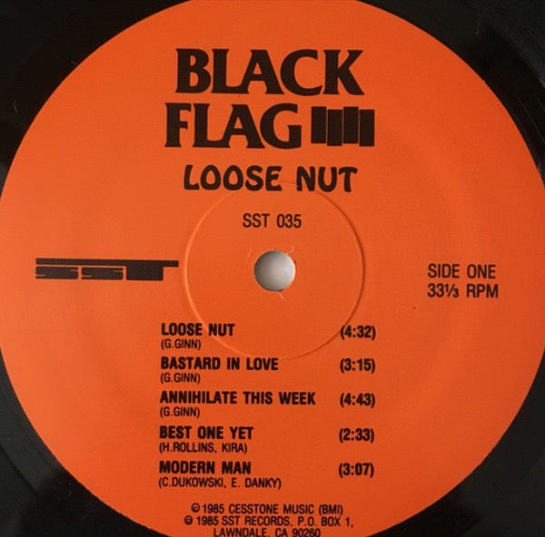 Image of Label Cover of LP - NEW/NEW - BLACK FLAG, Loose Nut (SST Records; SST 035, US 2000s Reissue), ,  - 1236169E