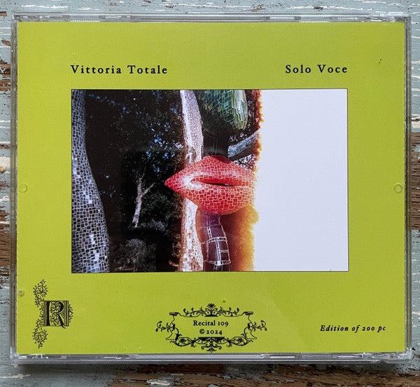 Image of Back Cover of CD - M/M - VITTORIA TOTALE, Solo Voce (Recital; R109, US 2024, Jewel Case, Limited Edition of 200), SEALED,  - 1336088E