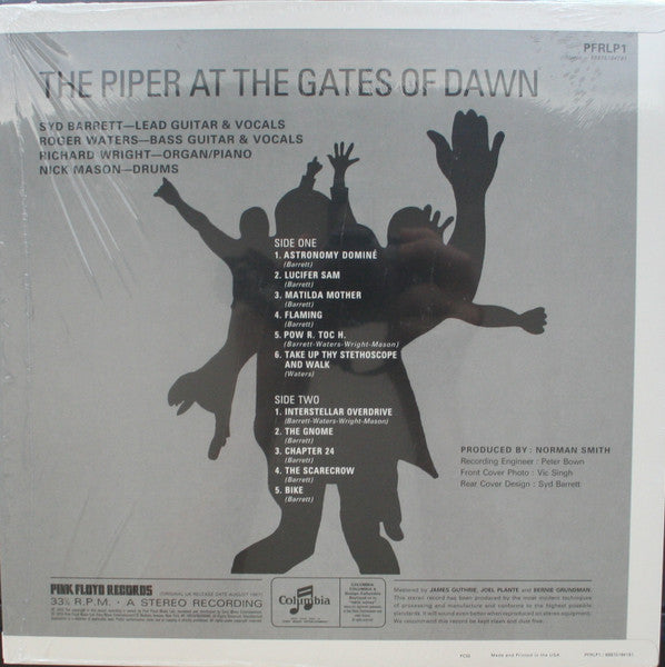 Image of Back Cover of LP - NEW/NEW - PINK FLOYD, The Piper At The Gates Of Dawn (Pink Floyd Records; PFRLP1, USA & Canada 2025 Reissue, 180 Gram Vinyl), ,  - 1336157E